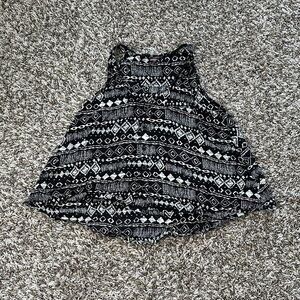 Sparkle & Fade Crop Tank Blouse Size XS
